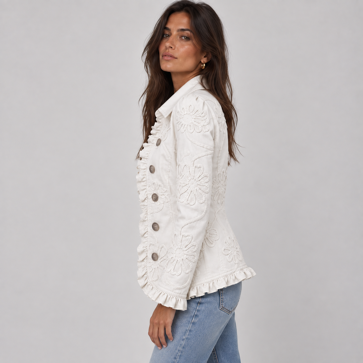 Provence | Veste florale brodée