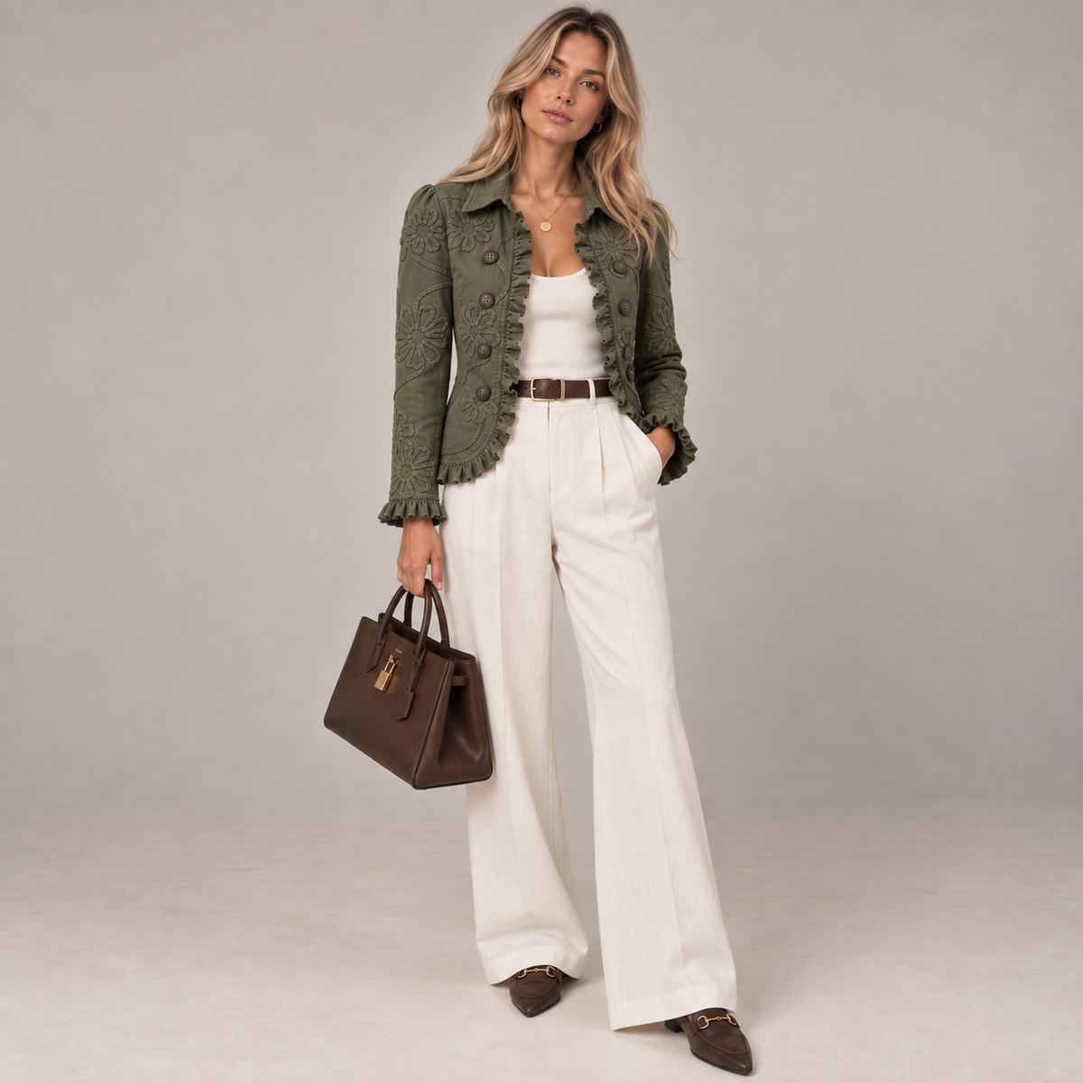 Provence | Veste florale brodée