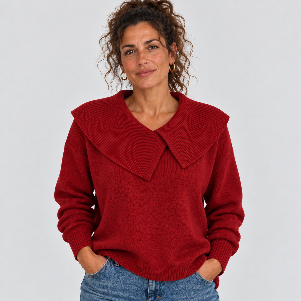 Revers | Pull en Maille à Col Large