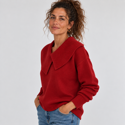 Revers | Pull en Maille à Col Large